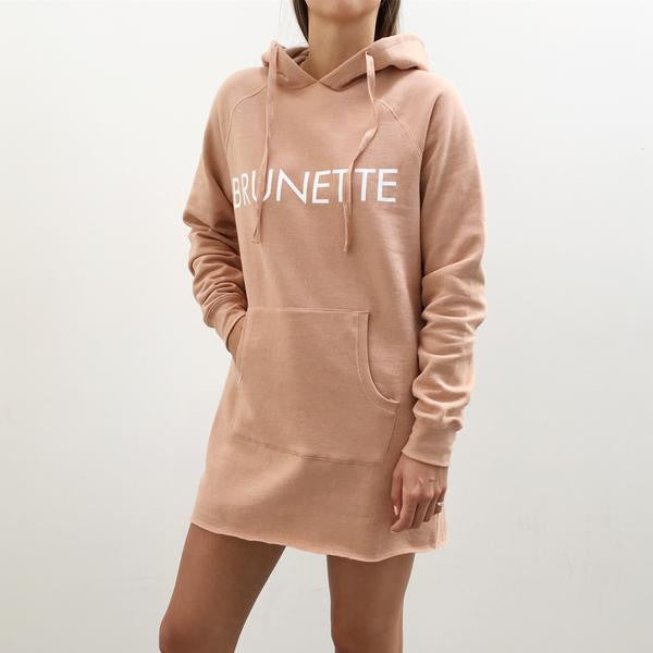 Nude best sale hoodie dress