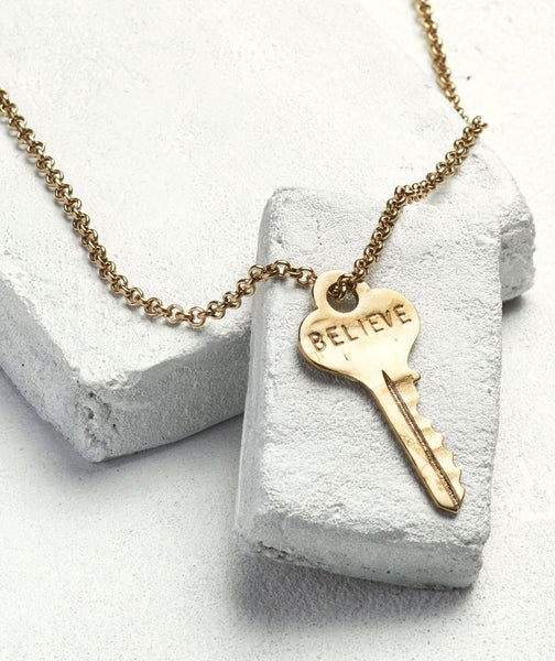 Believe deals key necklace