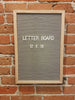 12 x 18 Grey Letter Board