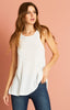 The Rib Racer Tank White